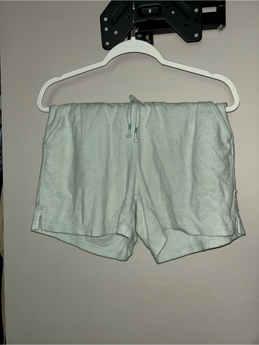 Eddie Bauer Mint Green Terry Drawstring Athletic Shorts